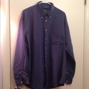 Navy blue button down